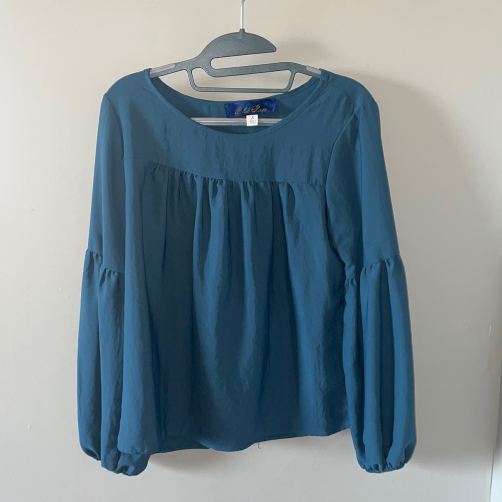 Teal blouse
